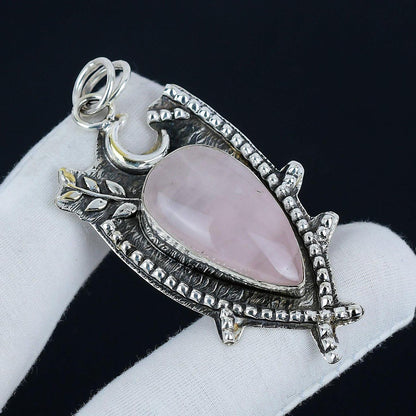 Pink Rose Quartz Pendant