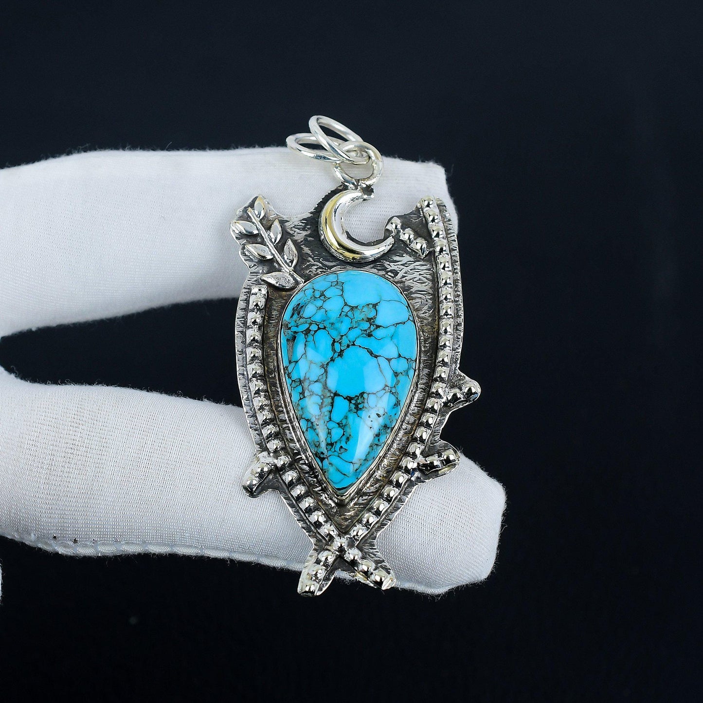 Blue Turquoise Gemstone Pendant