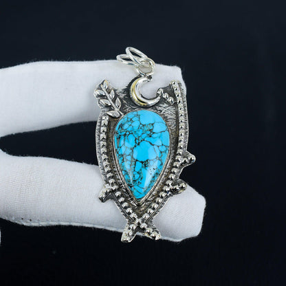Blue Turquoise Gemstone Pendant