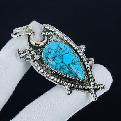 Blue Turquoise Gemstone Pendant