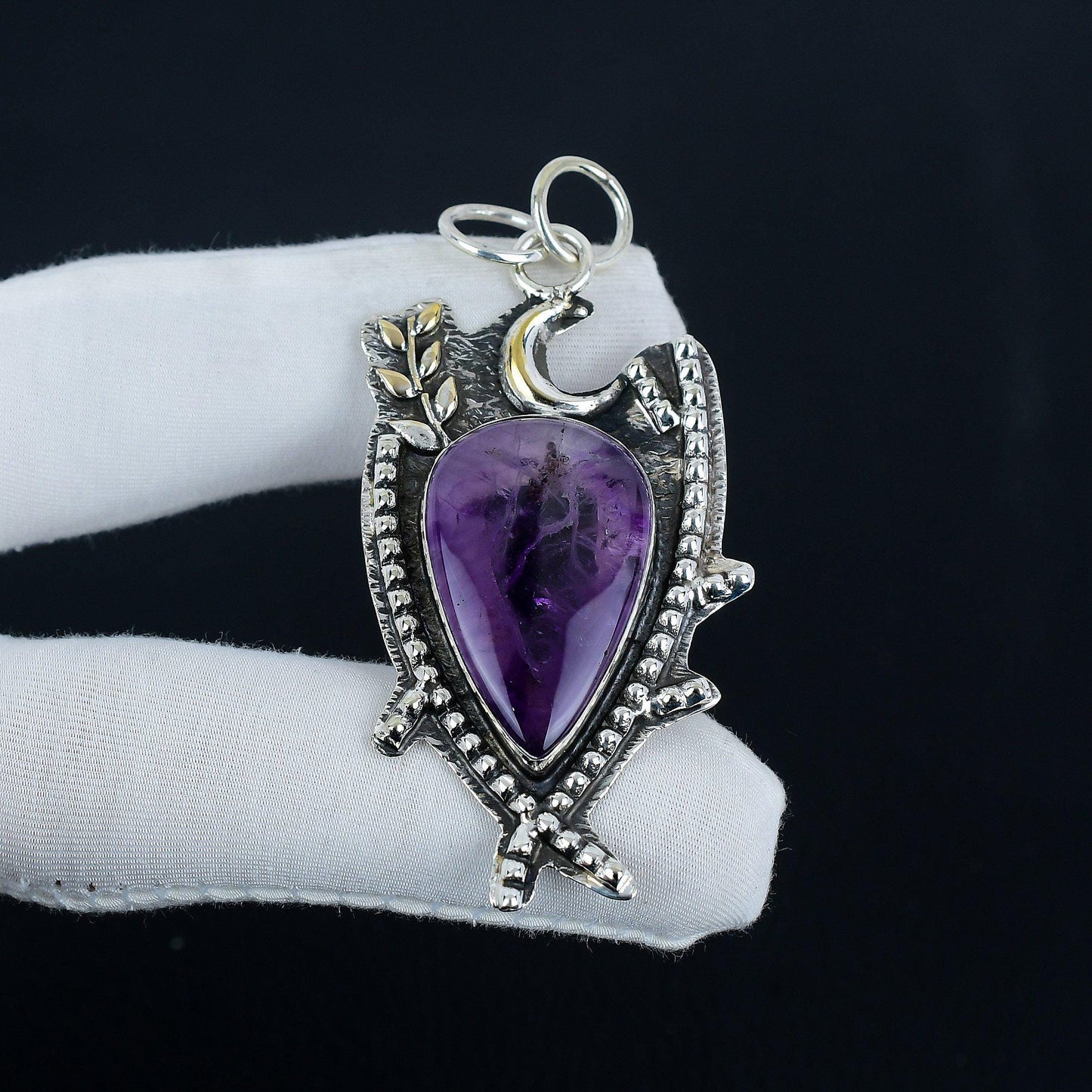 Purple Amethyst Gemstone Pendant
