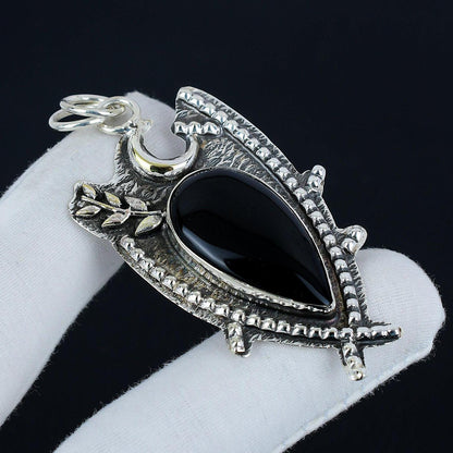 Black Onyx Gemstone Pendant