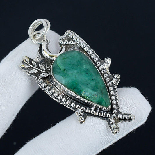Green Emerald Gemstone Pendant