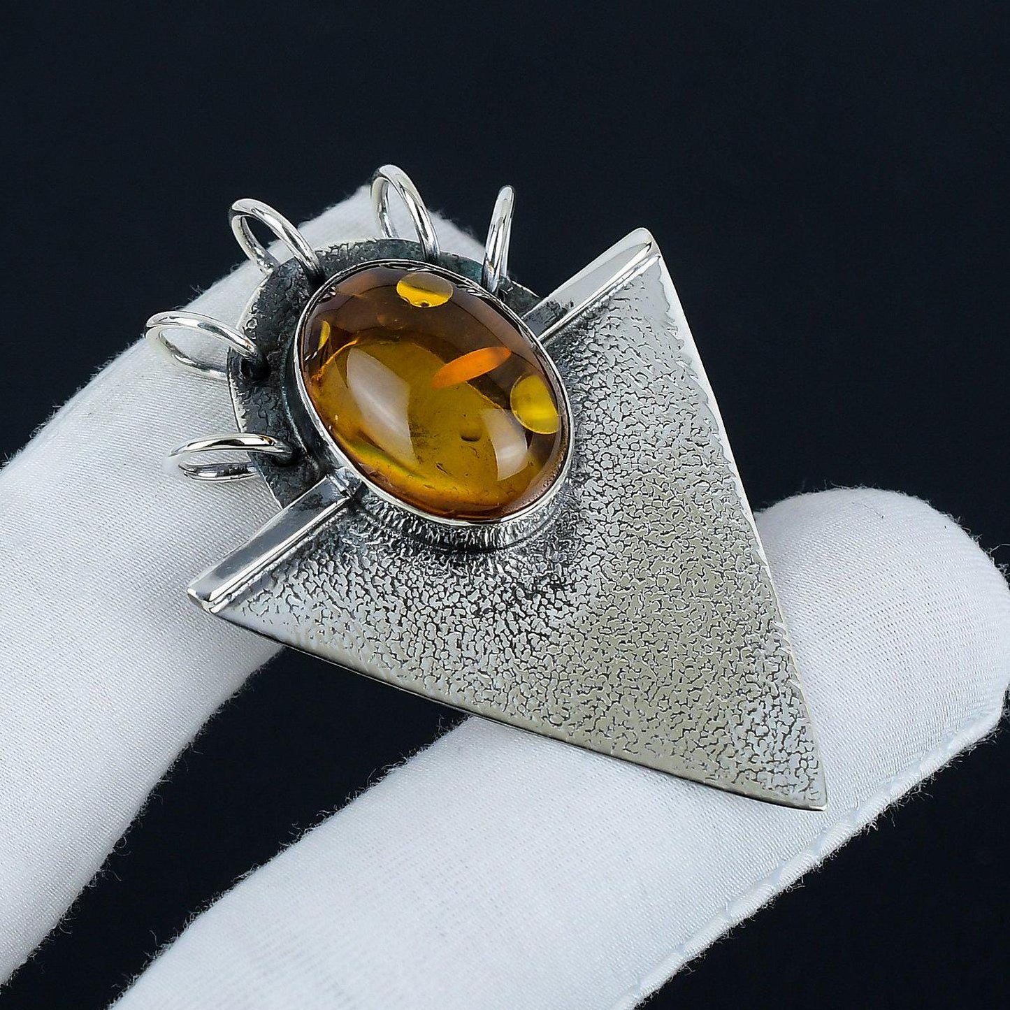 Honey Baltic Amber Gemstone Pendant