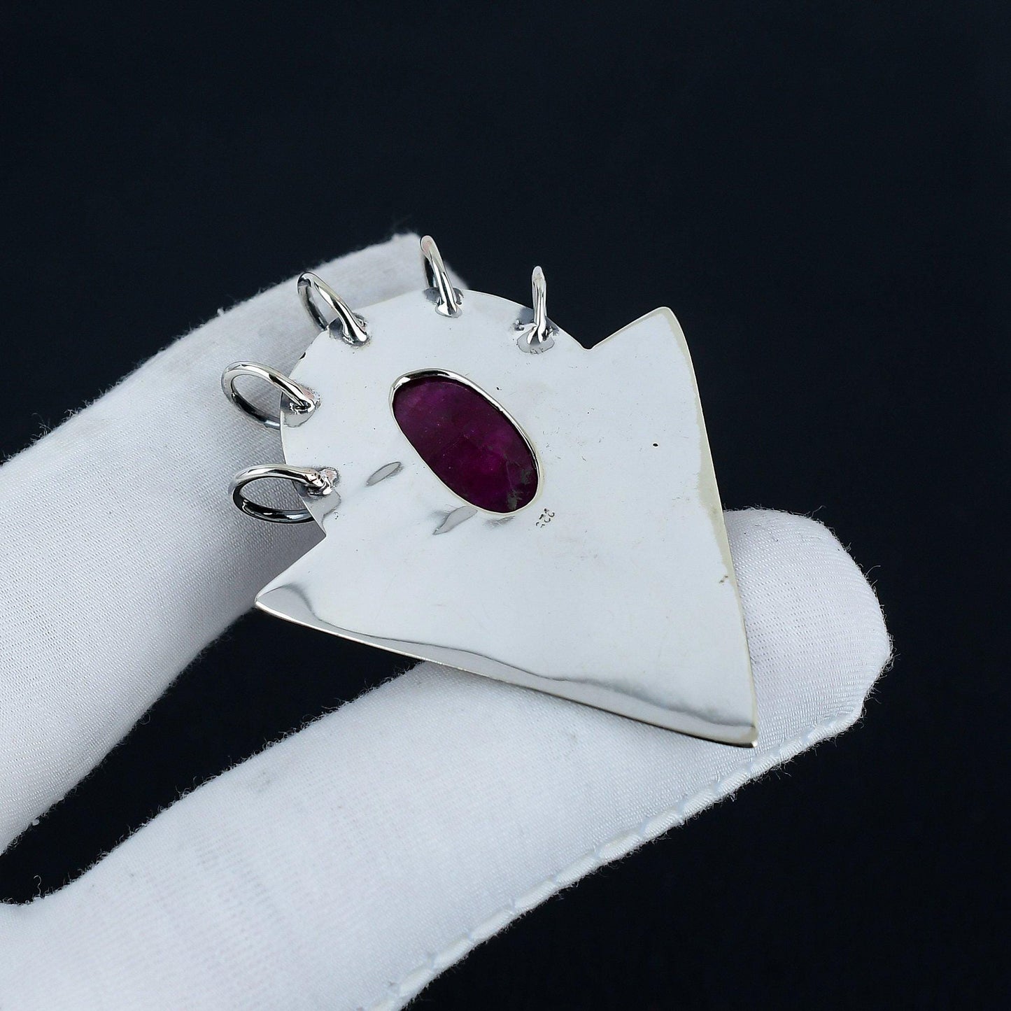 Red Ruby Gemstone Pendant