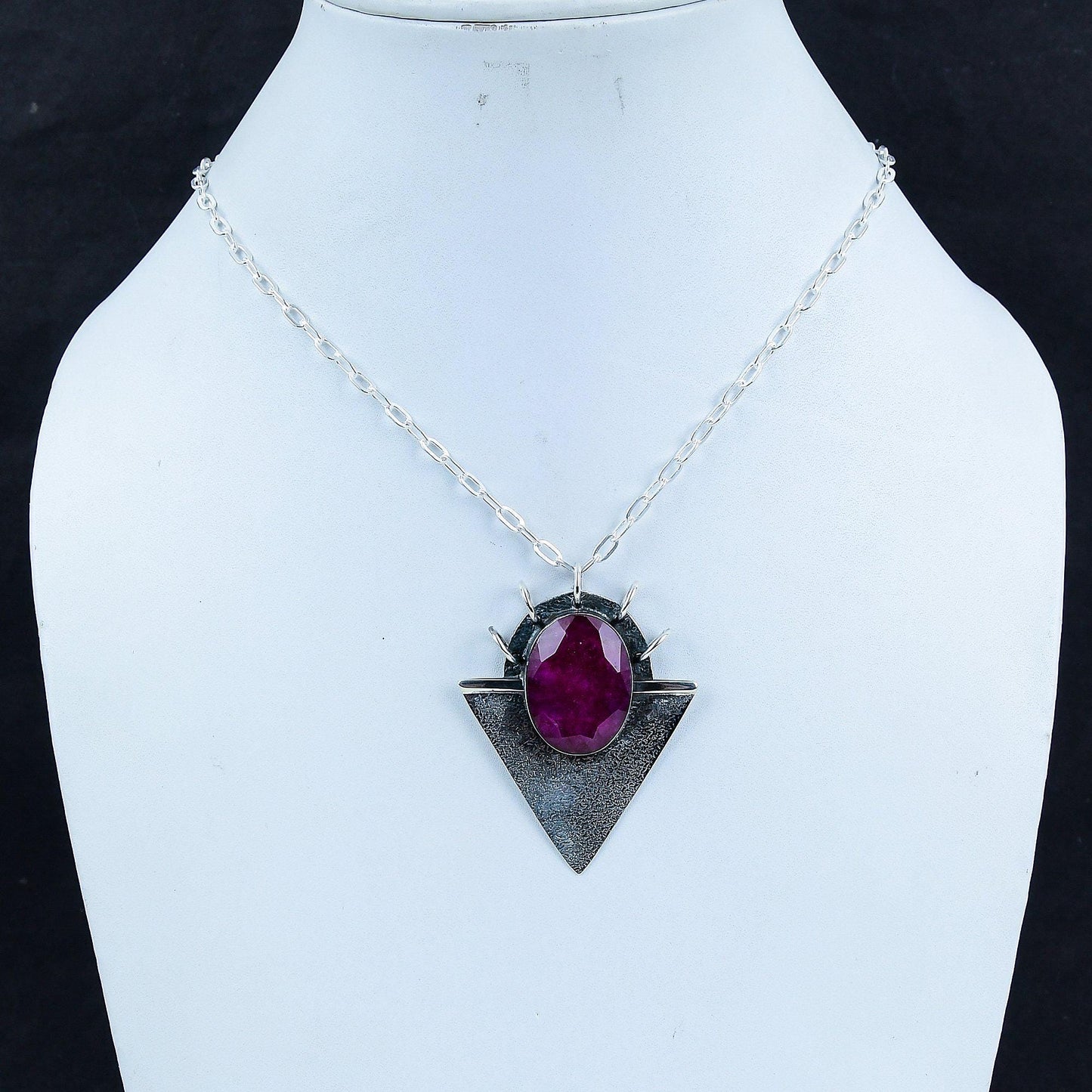 Red Ruby Gemstone Pendant
