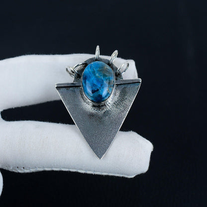 Blue Apatite Gemstone Pendant