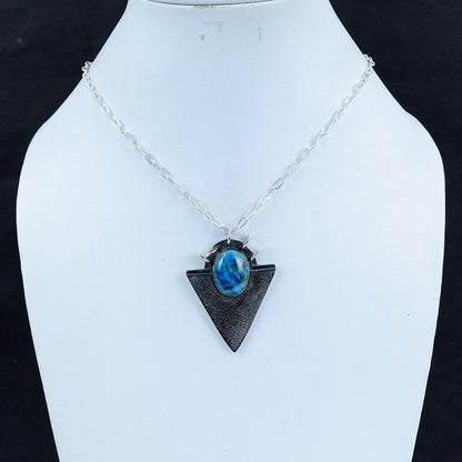 Blue Apatite Gemstone Pendant