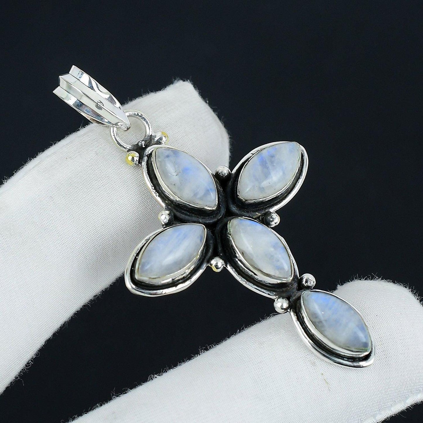 Rainbow Moonstone Gemstone Pendant