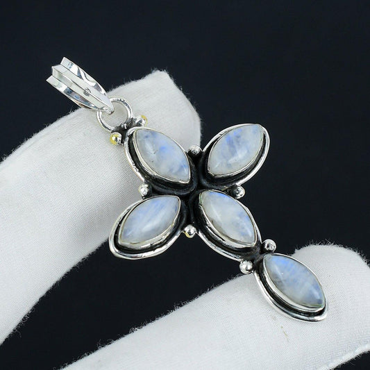 Rainbow Moonstone Gemstone Pendant