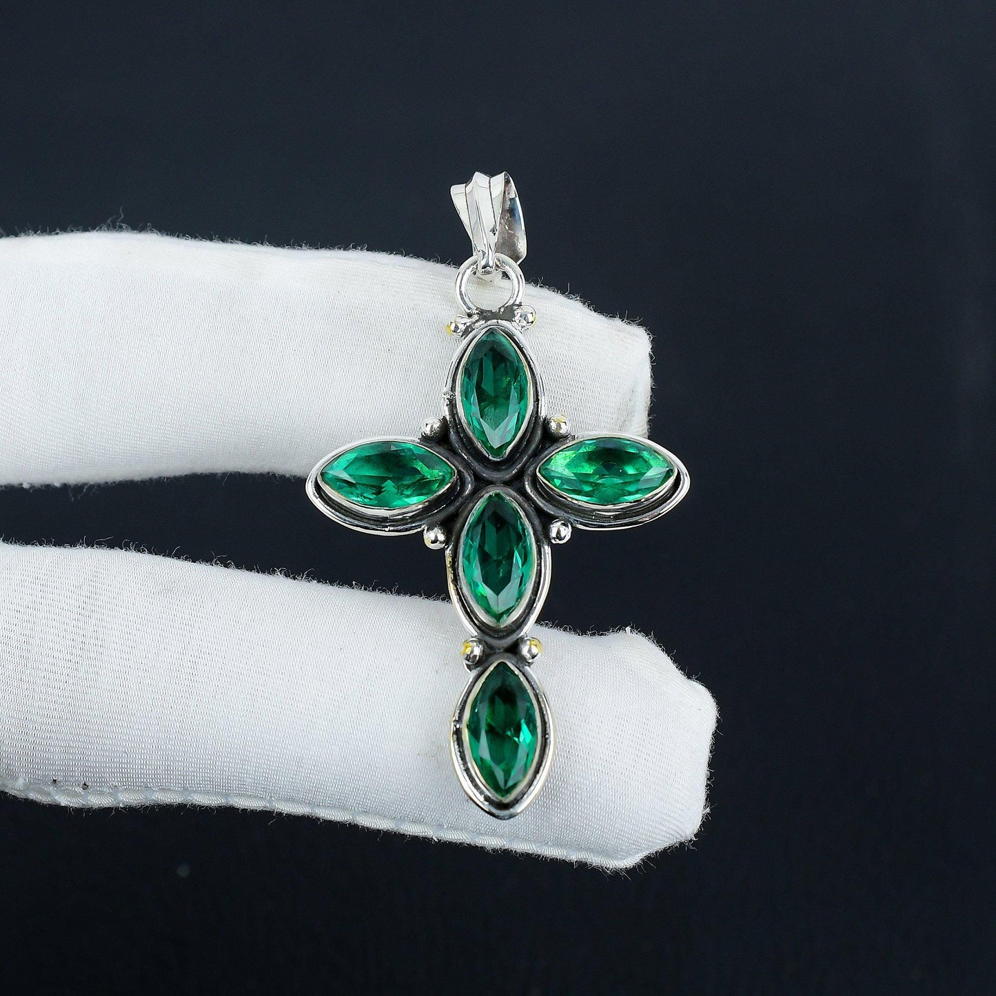 Green Apatite Gemstone Pendant