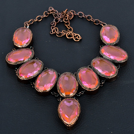 Pink Kunzite Gemstone Necklace