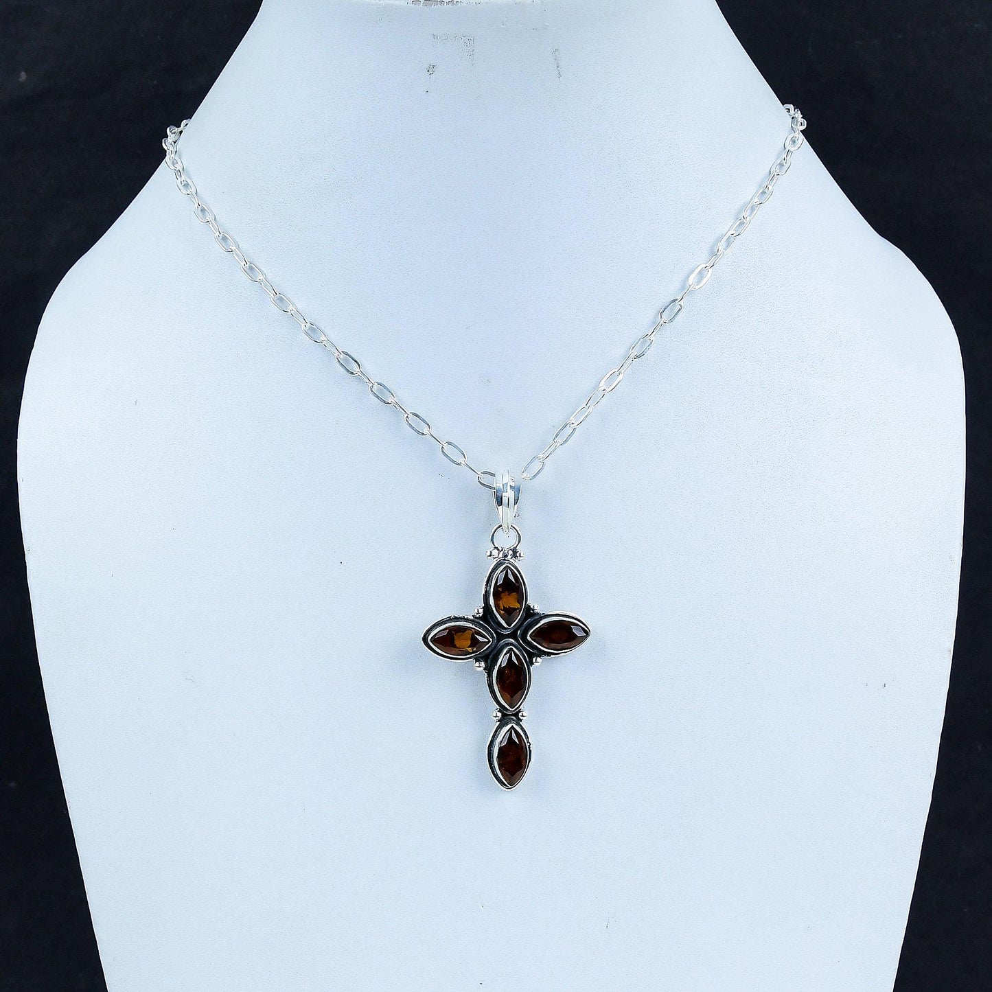 Smoky Brown Topaz Gemstone Pendant