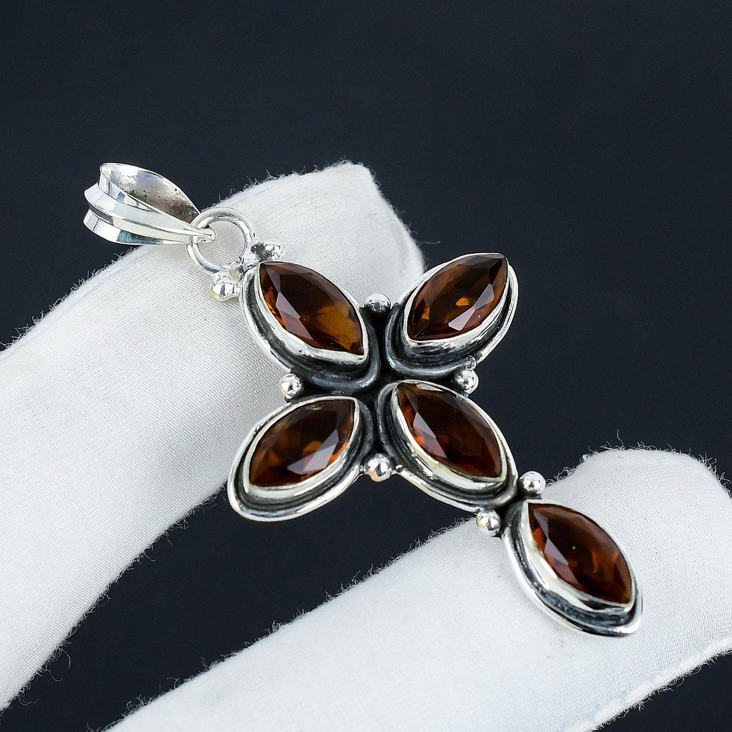 Smoky Brown Topaz Gemstone Pendant