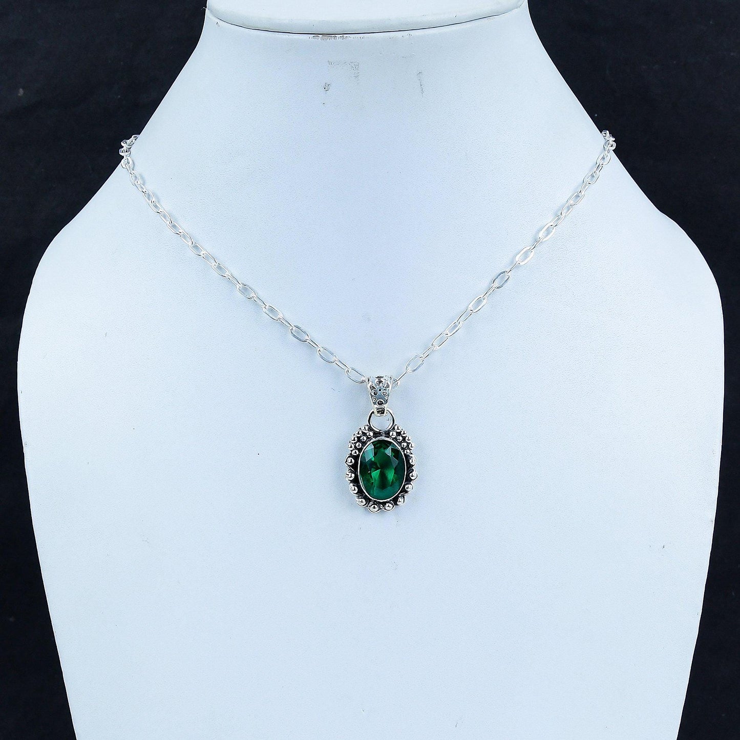 Green Apatite Gemstone Pendant