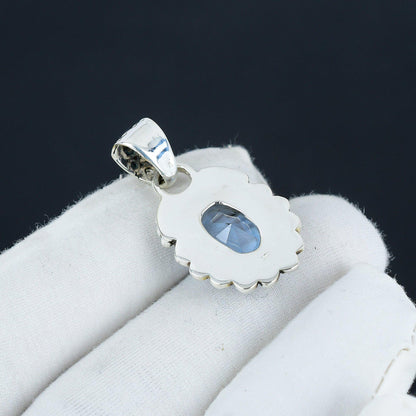 Blue Tanzanite Gemstone Pendant