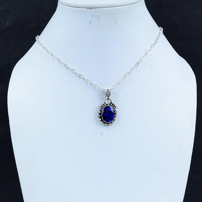 Blue Sapphire Gemstone Pendant