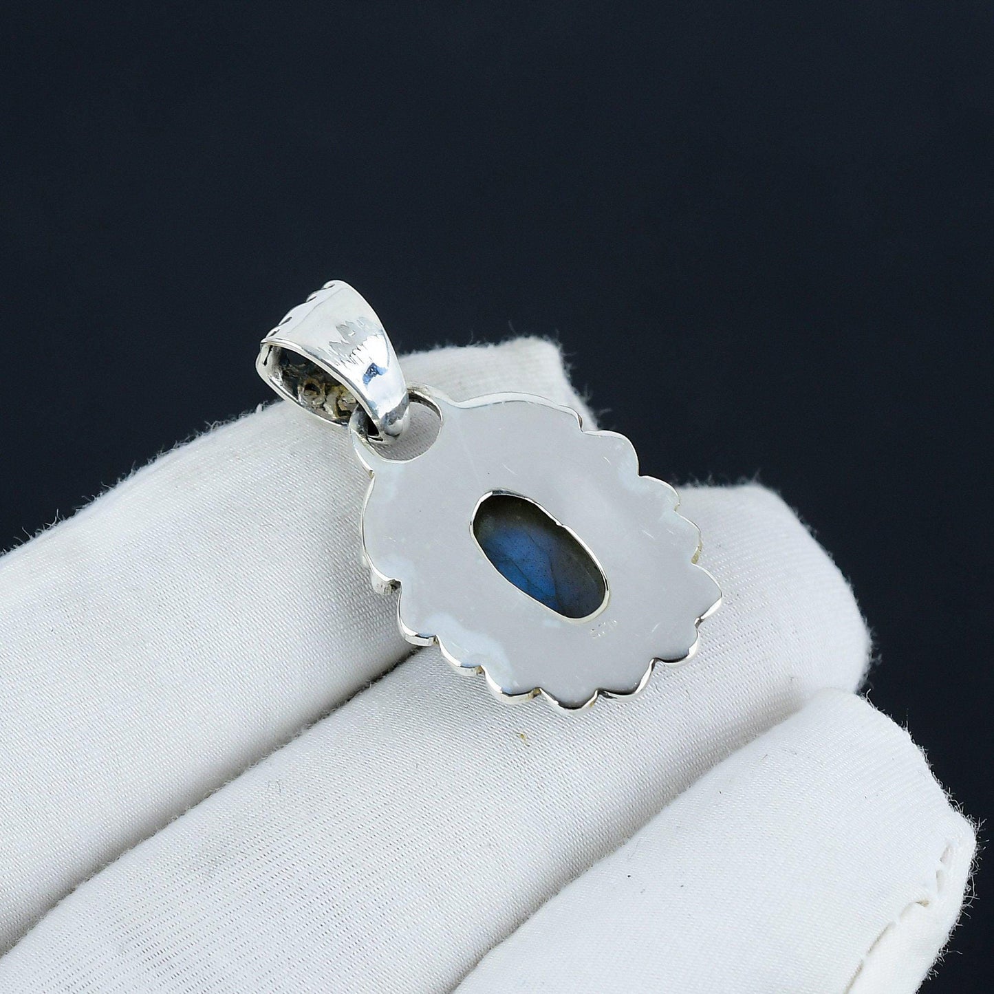 Blue Labradorite Gemstone Pendant