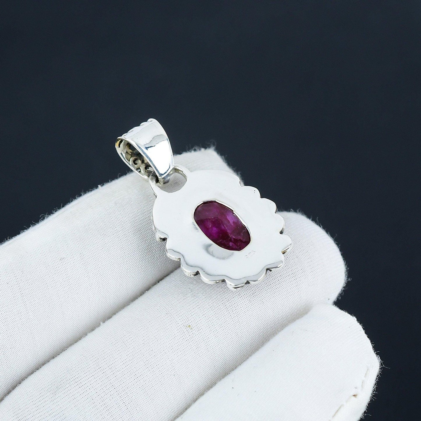 Red Ruby Gemstone Pendant
