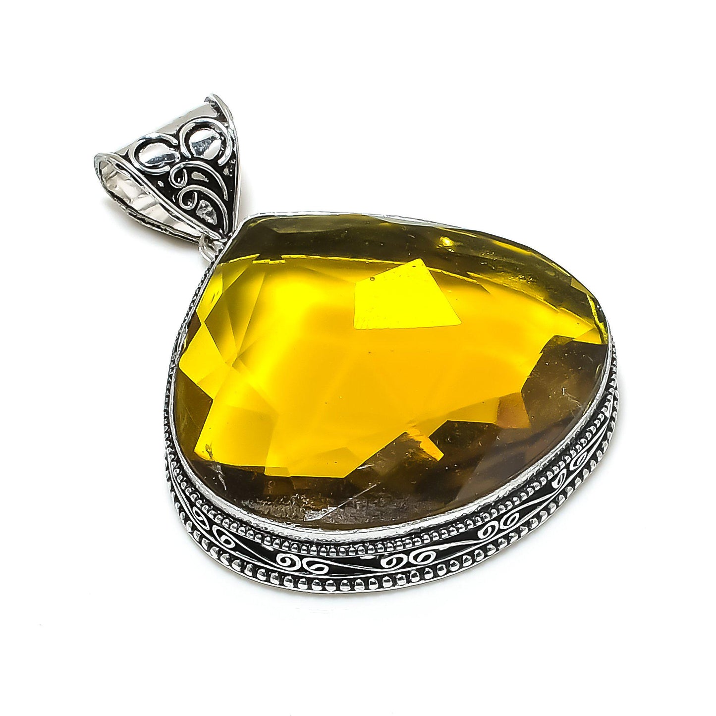 Golden Citrine Gemstone Pendant