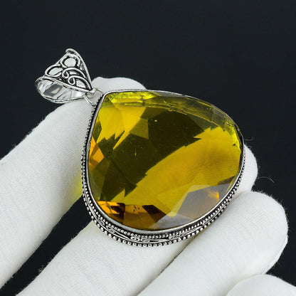 Golden Citrine Gemstone Pendant