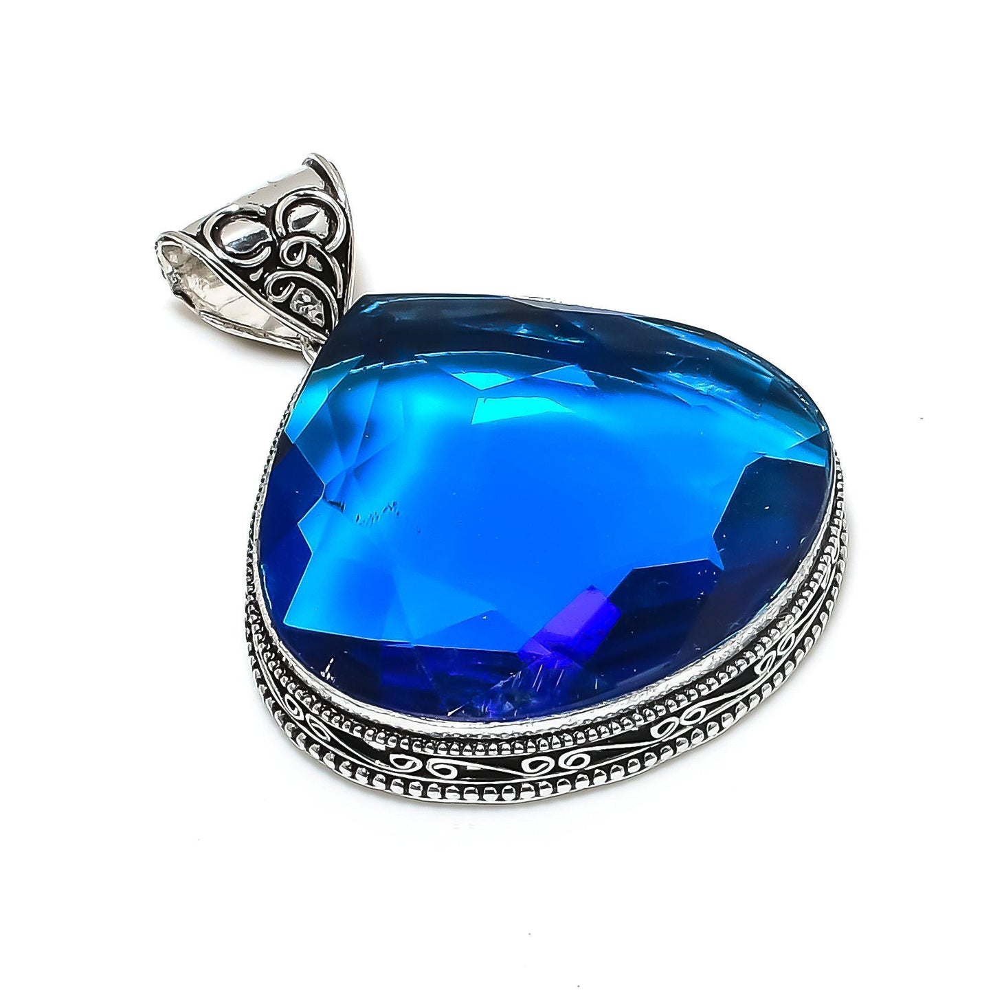 Blue Topaz Gemstone Pendant