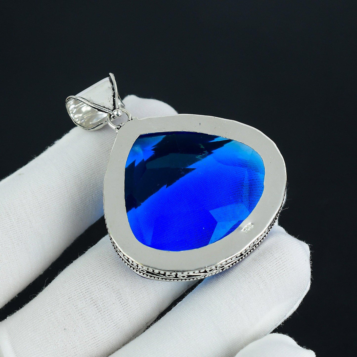 Blue Topaz Gemstone Pendant
