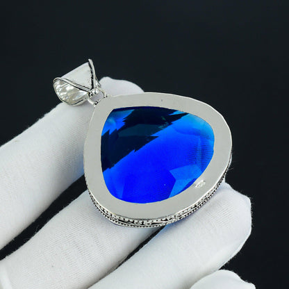 Blue Topaz Gemstone Pendant