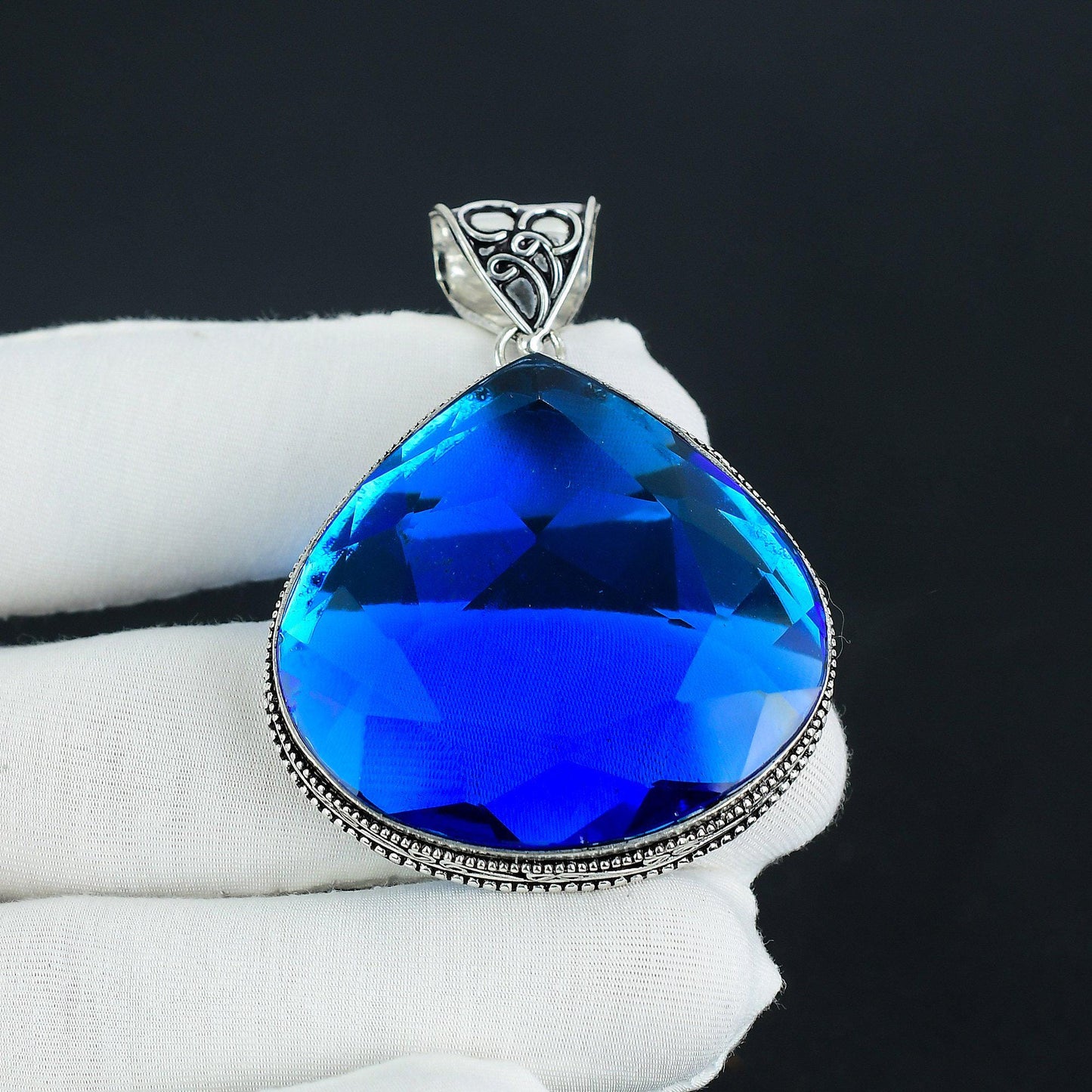 Blue Topaz Gemstone Pendant