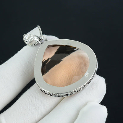 Pink Morganite Gemstone Pendant