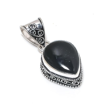 Black Onyx Gemstone Pendant