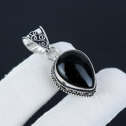 Black Onyx Gemstone Pendant