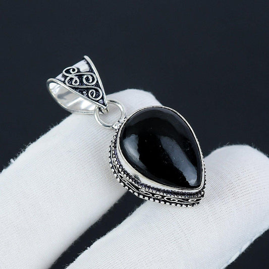 Black Onyx Gemstone Pendant