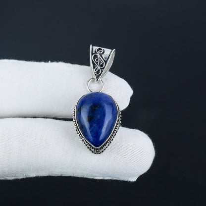 Blue Lapis Lazuli Gemstone Pendant