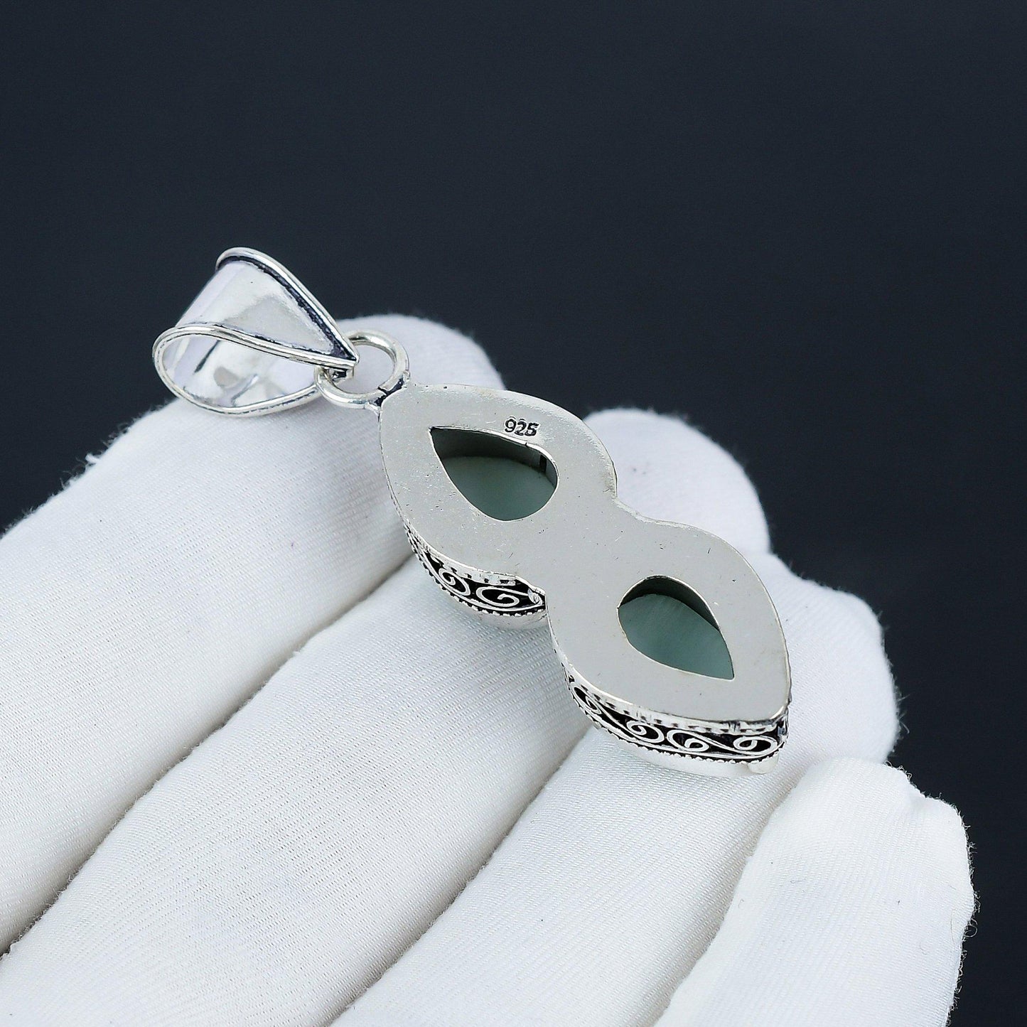 Blue-Green Amazonite Gemstone Pendant