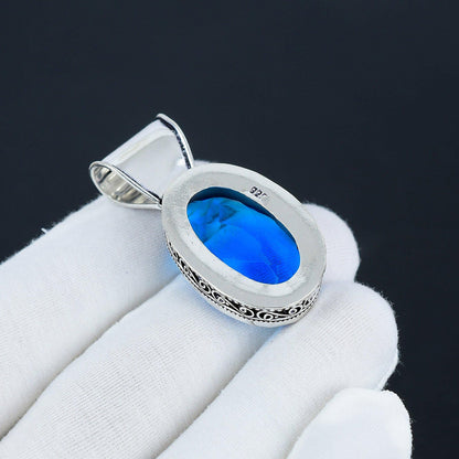 London Blue Topaz Gemstone Pendant