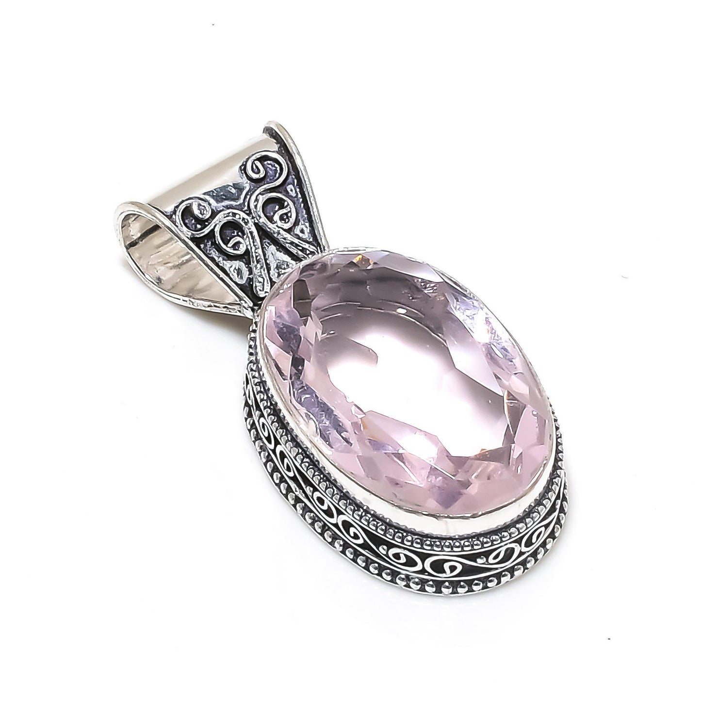 Pink Kunzite Gemstone Pendant