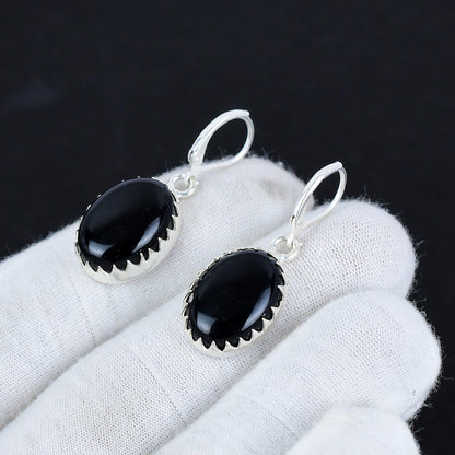 Black Onyx Gemstone Earrings