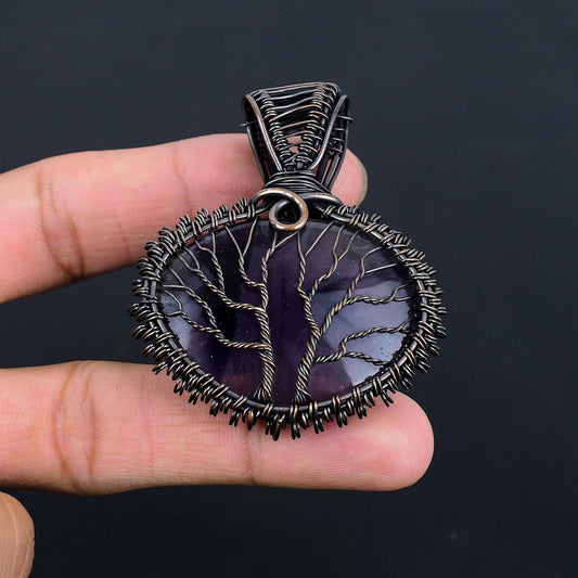 Purple Amethyst Gemstone Pendant