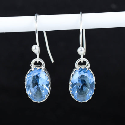Aquamarine Gemstone Earrings