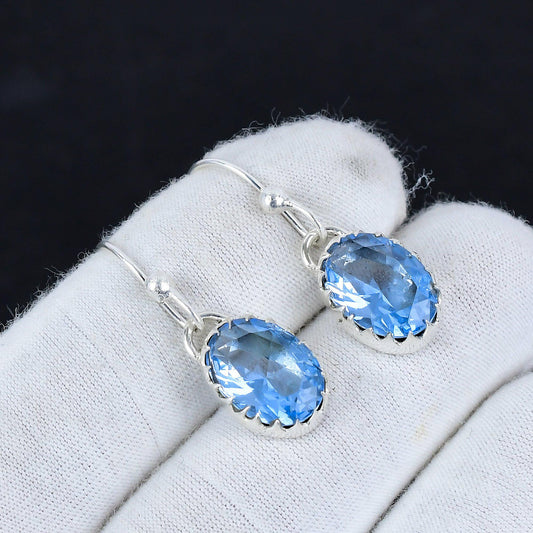 Aquamarine Gemstone Earrings