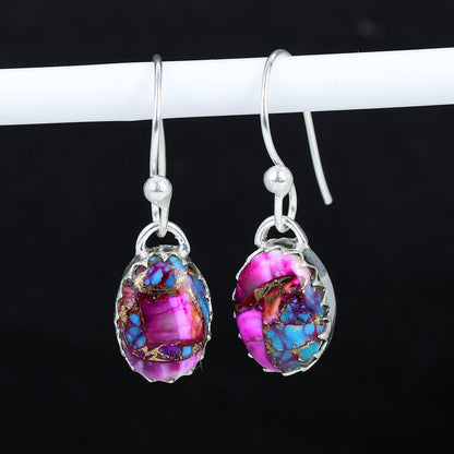 Turquoise Gemstone Dangle Earrings