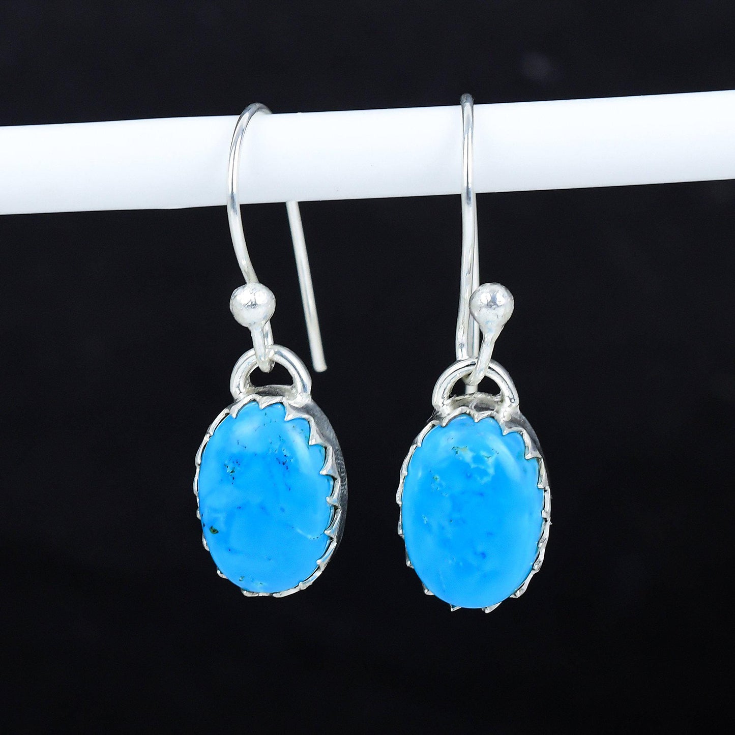 Turquoise Gemstone Dangle Earrings