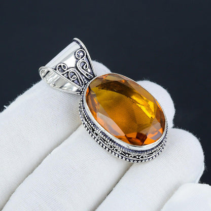 Honey Topaz Gemstone Pendant