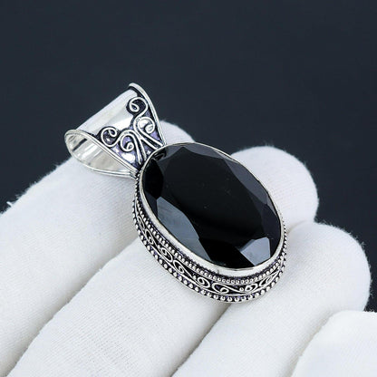 Black Onyx Gemstone Pendant