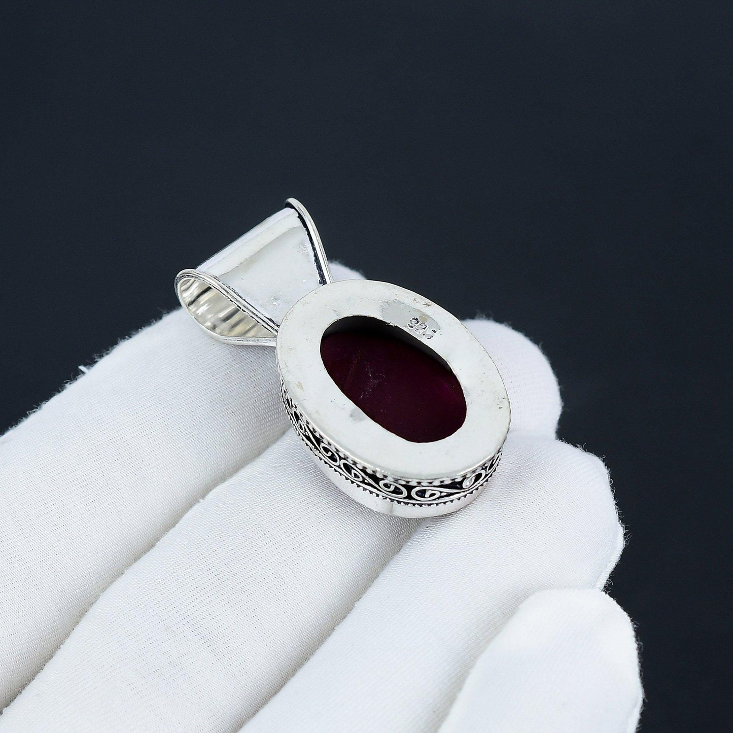 Red Ruby Gemstone Pendant