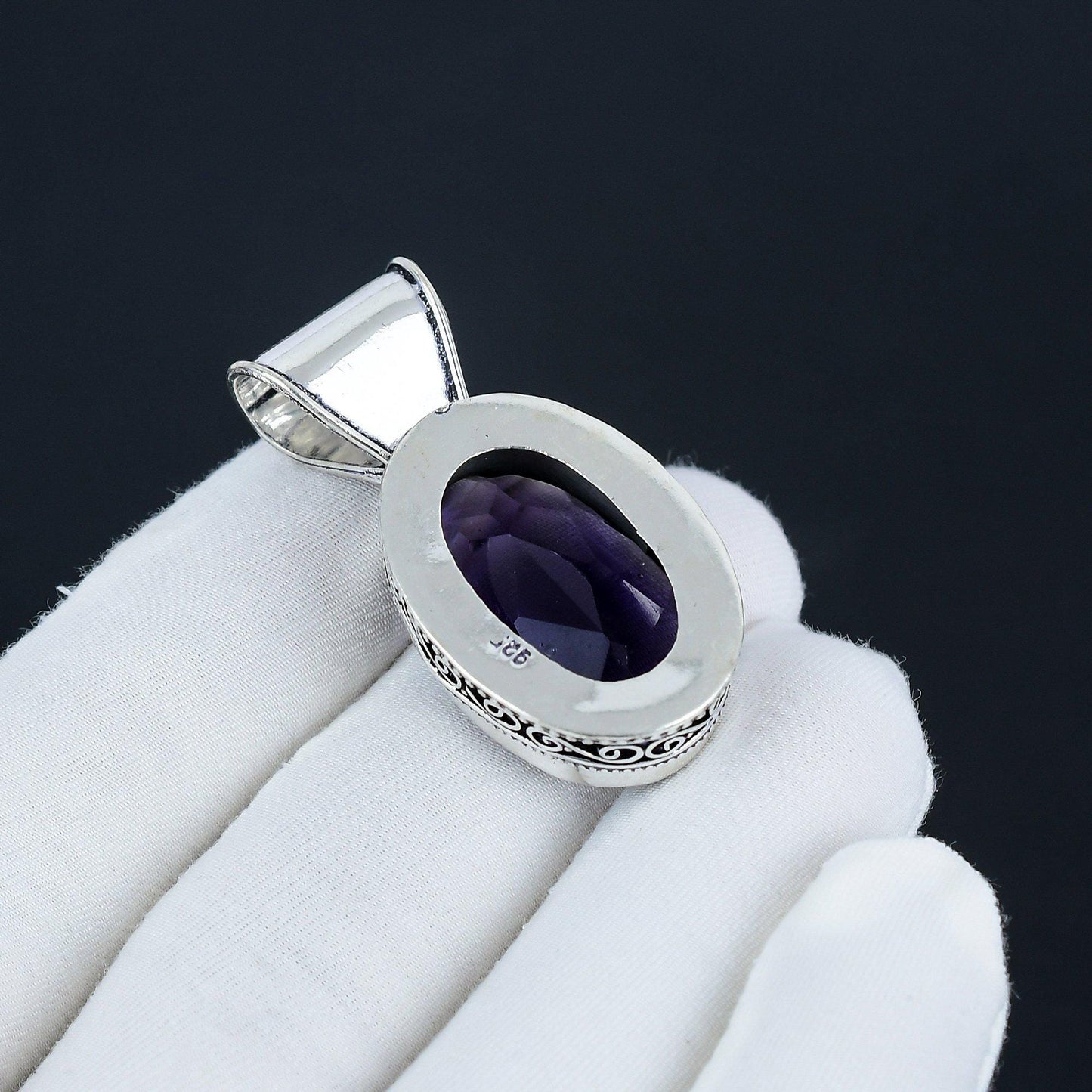 Purple Amethyst Gemstone Pendant