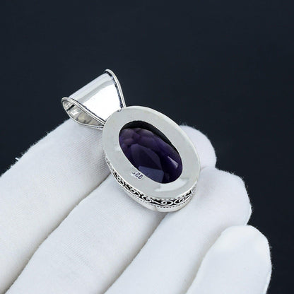 Purple Amethyst Gemstone Pendant