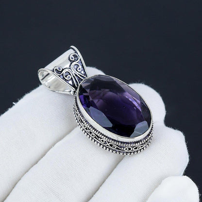 Purple Amethyst Gemstone Pendant