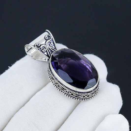 Purple Amethyst Gemstone Pendant